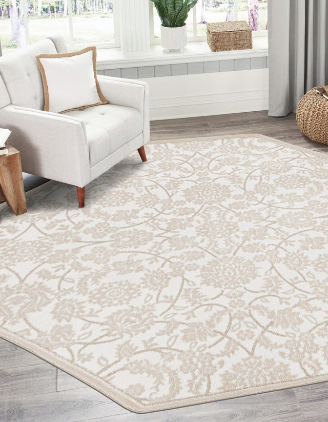 Snow White 5' 3 x 5' 3 Rushmore Octagon Area Rug 55% Polypropylene & 45% Polyester Durable Quality Carpet for Indoor Home Decorating for Sale at Rug Engine
