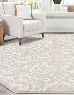 Snow White 5' 3 x 5' 3 Rushmore Octagon Area Rug 55% Polypropylene & 45% Polyester Durable Quality Carpet for Indoor Home Decorating for Sale at Rug Engine