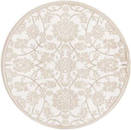 Snow White 3' 3 x 3' 3 Rushmore Round Area Rug 55% Polypropylene & 45% Polyester Durable Quality Carpet for Indoor Home Decorating for Sale at Rug Engine