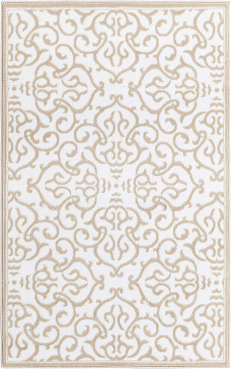 Snow White 3' 3 x 5' 3 Rushmore Rectangle Area Rug 55% Polypropylene & 45% Polyester Durable Quality Carpet for Indoor Home Decorating for Sale at Rug Engine