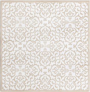 Snow White 5' 3 x 5' 3 Rushmore Square Area Rug 55% Polypropylene & 45% Polyester Durable Quality Carpet for Indoor Home Decorating for Sale at Rug Engine