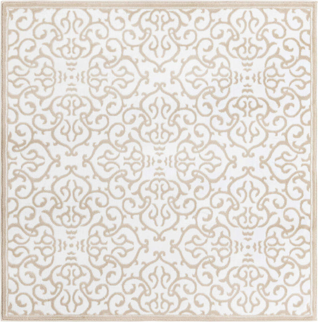 Snow White 5' 3 x 5' 3 Rushmore Square Area Rug 55% Polypropylene & 45% Polyester Durable Quality Carpet for Indoor Home Decorating for Sale at Rug Engine