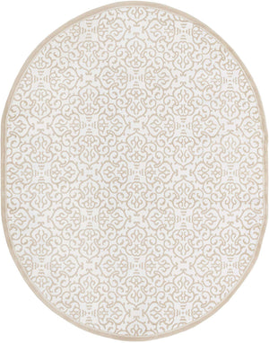 Snow White 7' 10 x 10' Rushmore Oval Area Rug 55% Polypropylene & 45% Polyester Durable Quality Carpet for Indoor Home Decorating for Sale at Rug Engine