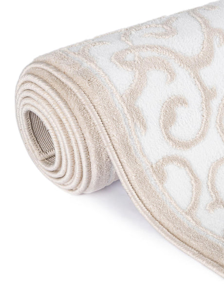 Snow White 7' 1 x 10' Rushmore Oval Area Rug 55% Polypropylene & 45% Polyester Durable Quality Carpet for Indoor Home Decorating for Sale at Rug Engine