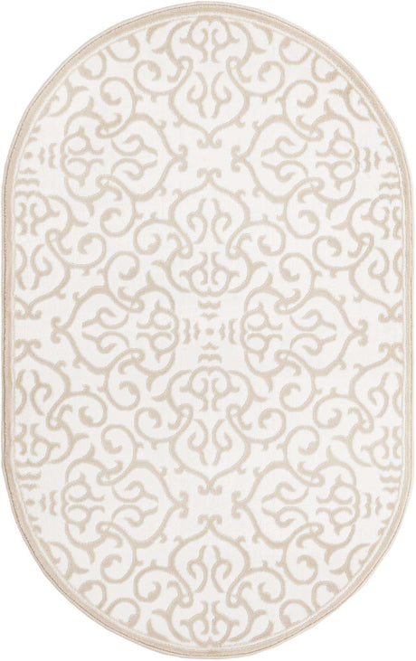Snow White 3' 3 x 5' 3 Rushmore Oval Area Rug 55% Polypropylene & 45% Polyester Durable Quality Carpet for Indoor Home Decorating for Sale at Rug Engine