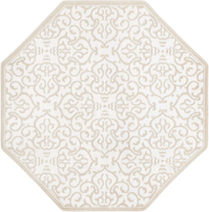 Snow White 5' 3 x 5' 3 Rushmore Octagon Area Rug 55% Polypropylene & 45% Polyester Durable Quality Carpet for Indoor Home Decorating for Sale at Rug Engine