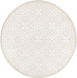 Snow White 7' 10 x 7' 10 Rushmore Round Area Rug 55% Polypropylene & 45% Polyester Durable Quality Carpet for Indoor Home Decorating for Sale at Rug Engine
