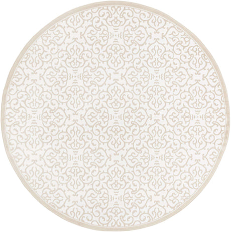 Snow White 7' 10 x 7' 10 Rushmore Round Area Rug 55% Polypropylene & 45% Polyester Durable Quality Carpet for Indoor Home Decorating for Sale at Rug Engine