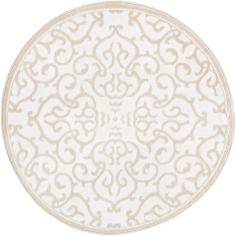 Snow White 3' 3 x 3' 3 Rushmore Round Area Rug 55% Polypropylene & 45% Polyester Durable Quality Carpet for Indoor Home Decorating for Sale at Rug Engine