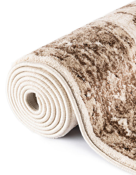 Cream 7' 10 x 10' Rushmore Oval Area Rug 55% Polypropylene & 45% Polyester Durable Quality Carpet for Indoor Home Decorating for Sale at Rug Engine