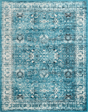 Blue 6' x 9' Imperial Rectangle Area Rug 100% Polypropylene With Cotton Backing Traditional Vintage Distressed Design Carpet for Sale at Rug Engine