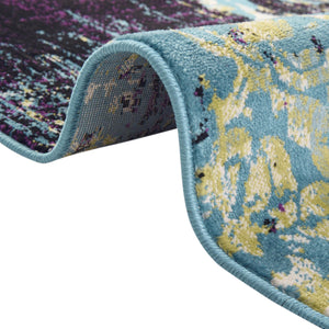 Blue 7' 10 x 10' Imperial Oval Area Rug 100% Polypropylene With Cotton Backing Traditional Vintage Distressed Design Carpet for Sale at Rug Engine