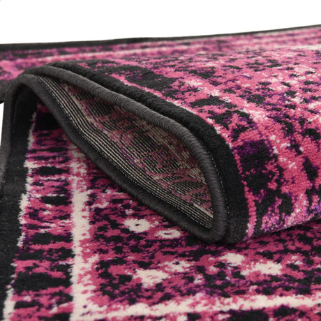 Lilac 4' x 4' Imperial Square Area Rug 100% Polypropylene With Cotton Backing Traditional Vintage Distressed Design Carpet for Sale at Rug Engine