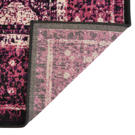 Lilac 4' x 4' Imperial Square Area Rug 100% Polypropylene With Cotton Backing Traditional Vintage Distressed Design Carpet for Sale at Rug Engine