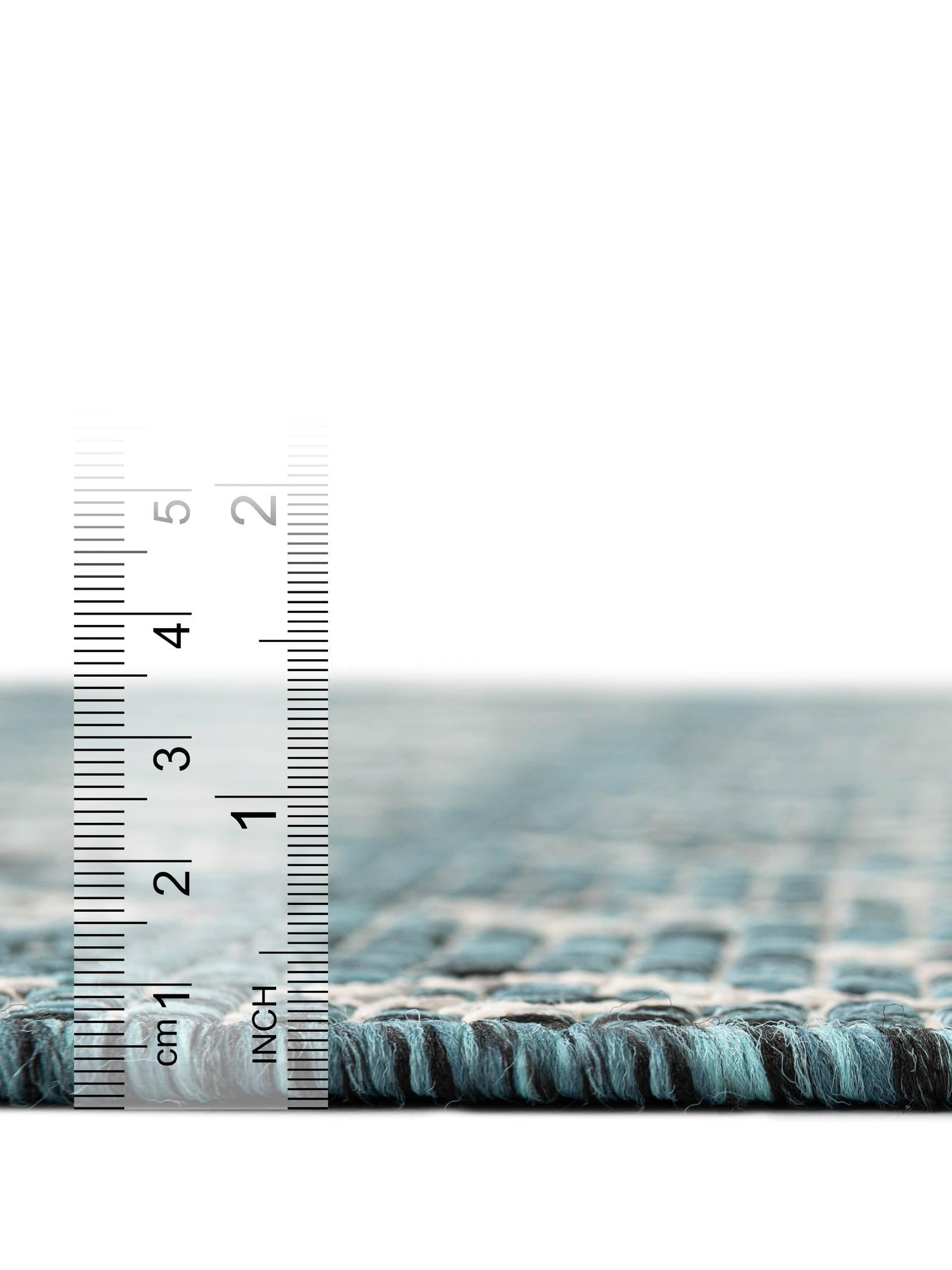Teal 5' 3 x 5' 3 Outdoor Trellis Octagon Area Rug Weather Resistant for Patio, Deck, Terrace, Balcony, Porch Geometric Design Water Safe Outside Carpet for Sale at Rug Engine