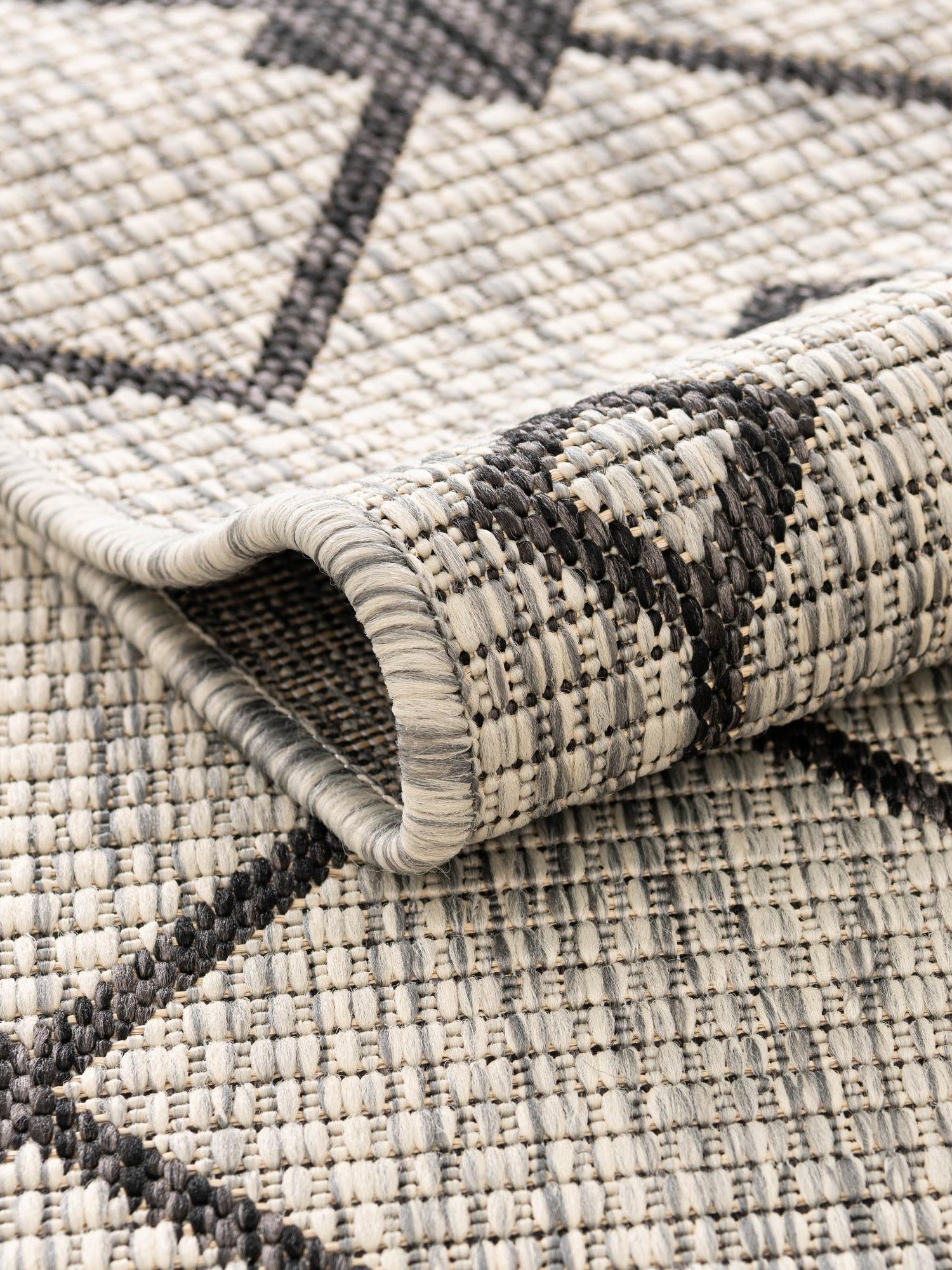 Gray 7' 10 x 7' 10 Outdoor Trellis Octagon Area Rug Weather Resistant for Patio, Deck, Terrace, Balcony, Porch Geometric Design Water Safe Outside Carpet for Sale at Rug Engine