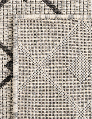 Gray 7' 10 x 7' 10 Outdoor Trellis Octagon Area Rug Weather Resistant for Patio, Deck, Terrace, Balcony, Porch Geometric Design Water Safe Outside Carpet for Sale at Rug Engine