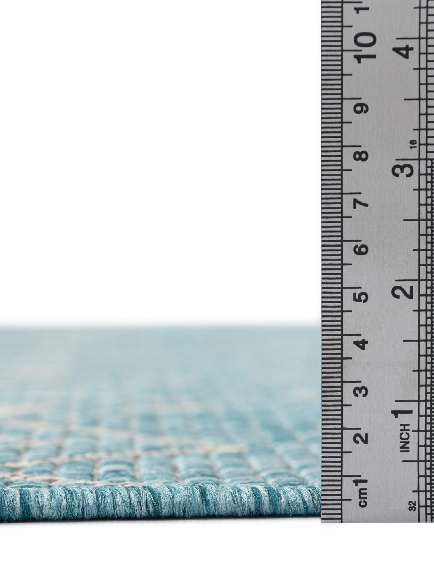 Aqua 7' 10 x 7' 10 Outdoor Trellis Octagon Area Rug Weather Resistant for Patio, Deck, Terrace, Balcony, Porch Geometric Design Water Safe Outside Carpet for Sale at Rug Engine
