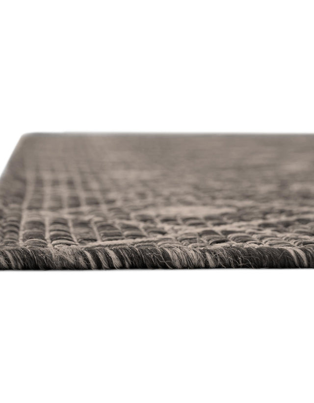 Charcoal Gray 13' 1 x 13' 1 Outdoor Trellis Square Rug