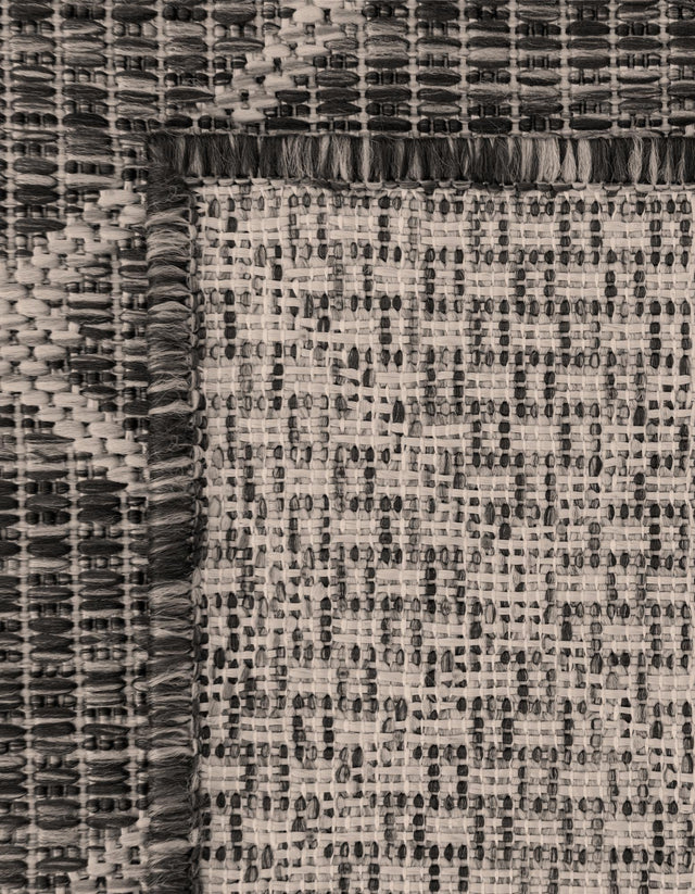 Charcoal Gray 13' 1 x 13' 1 Outdoor Trellis Square Rug