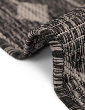 Charcoal Gray 13' 1 x 13' 1 Outdoor Trellis Square Rug