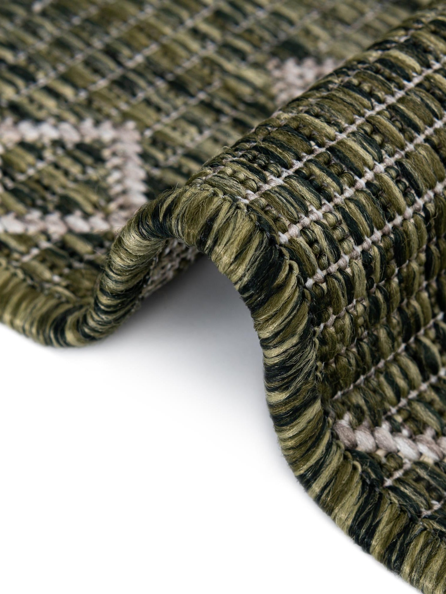 Green 10' 8 x 10' 8 Outdoor Trellis Square Area Rug Weather Resistant for Patio, Deck, Terrace, Balcony, Porch Geometric Design Water Safe Outside Carpet for Sale at Rug Engine