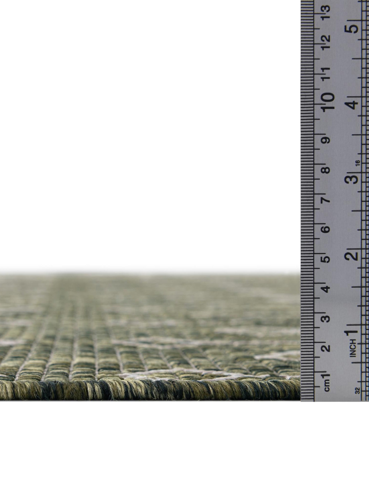 Green 7' 10 x 7' 10 Outdoor Trellis Octagon Area Rug Weather Resistant for Patio, Deck, Terrace, Balcony, Porch Geometric Design Water Safe Outside Carpet for Sale at Rug Engine