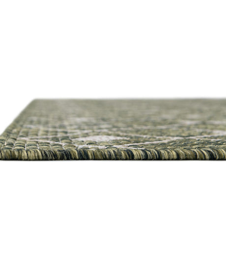 Green 5' 3 x 5' 3 Outdoor Trellis Octagon Area Rug Weather Resistant for Patio, Deck, Terrace, Balcony, Porch Geometric Design Water Safe Outside Carpet for Sale at Rug Engine