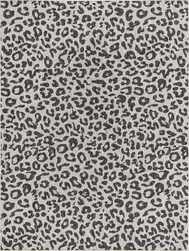 Light Gray 10' x 13' 1 Outdoor Safari Rectangle Area Rug Weather Resistant for Patio, Deck, Terrace, Balcony, Porch Animal Print Wildlife Nature Carpet for Sale at Rug Engine