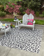 Light Gray 12' x 12' Outdoor Safari Square Area Rug Weather Resistant for Patio, Deck, Terrace, Balcony, Porch Animal Print Wildlife Nature Carpet for Sale at Rug Engine