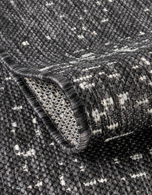 Charcoal Gray 7' 10 x 7' 10 Outdoor Modern Square Area Rug Weather Resistant for Patio, Deck, Terrace, Balcony, Porch 100% Polypropylene Modern Outside Carpet for Sale at Rug Engine