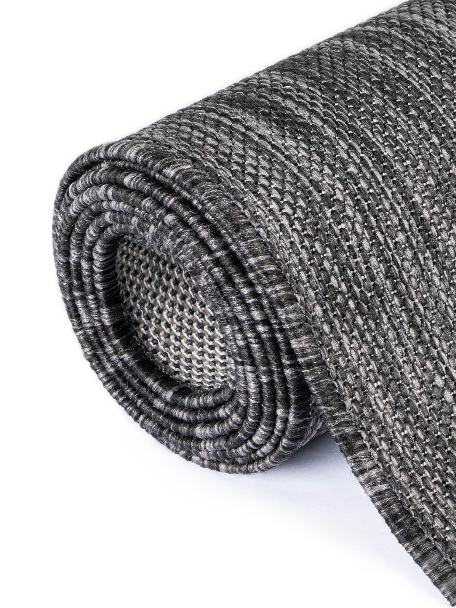 Charcoal Gray 10' 8 x 10' 8 Outdoor Modern Square Area Rug Weather Resistant for Patio, Deck, Terrace, Balcony, Porch 100% Polypropylene Modern Outside Carpet for Sale at Rug Engine