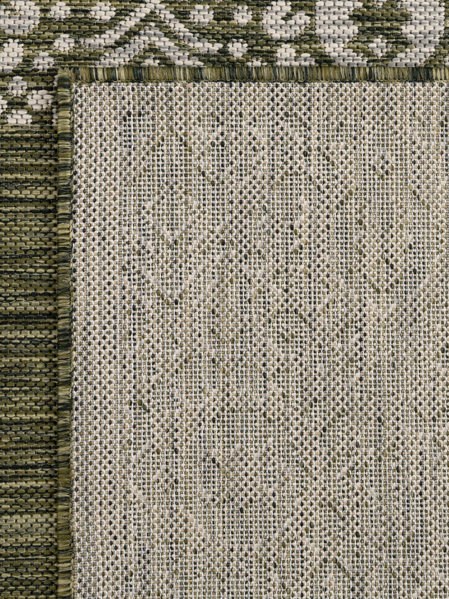 Green 5' 3 x 5' 3 Outdoor Border Octagon Area Rug Weather Resistant for Patio, Deck, Terrace, Balcony, Porch 100% Polypropylene Classic Bordered Carpet for Sale at Rug Engine