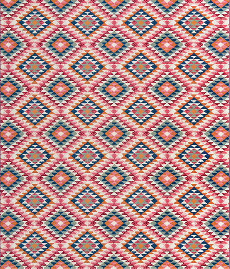 Multicolor 10' x 12' Outdoor Southwestern Rectangle Rug