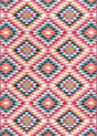 Multicolor 4' x 6' Outdoor Southwestern Rectangle Area Rug Weather Resistant for Patio, Deck, Terrace, Balcony, Porch 100% Polypropylene Rustic Waterproof Carpet for Sale at Rug Engine