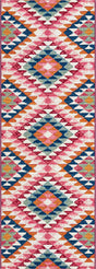 Multicolor 2' x 6' Outdoor Southwestern Runner Area Rug Weather Resistant for Patio, Deck, Terrace, Balcony, Porch 100% Polypropylene Rustic Waterproof Carpet for Sale at Rug Engine