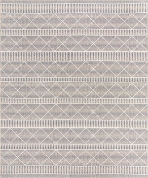 Gray 10' x 12' Outdoor Trellis Rectangle Area Rug Weather Resistant for Patio, Deck, Terrace, Balcony, Porch Geometric Design Water Safe Outside Carpet for Sale at Rug Engine