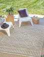 Gray 4' x 6' Outdoor Trellis Rectangle Rug