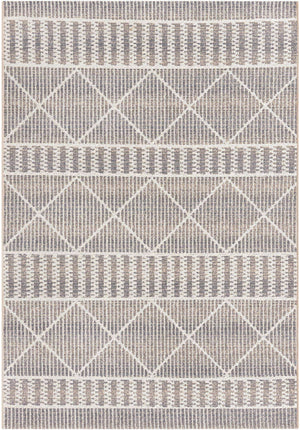 Gray 4' x 6' Outdoor Trellis Rectangle Rug