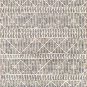 Gray 6' x 6' Outdoor Trellis Square Rug