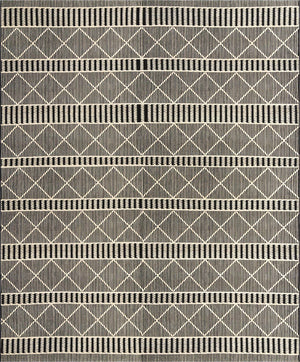 Black 10' x 12' Outdoor Trellis Rectangle Area Rug Weather Resistant for Patio, Deck, Terrace, Balcony, Porch Geometric Design Water Safe Outside Carpet for Sale at Rug Engine
