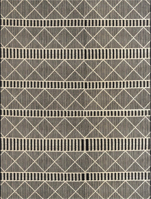 Black 7' 10 x 10' Outdoor Trellis Rectangle Area Rug Weather Resistant for Patio, Deck, Terrace, Balcony, Porch Geometric Design Water Safe Outside Carpet for Sale at Rug Engine