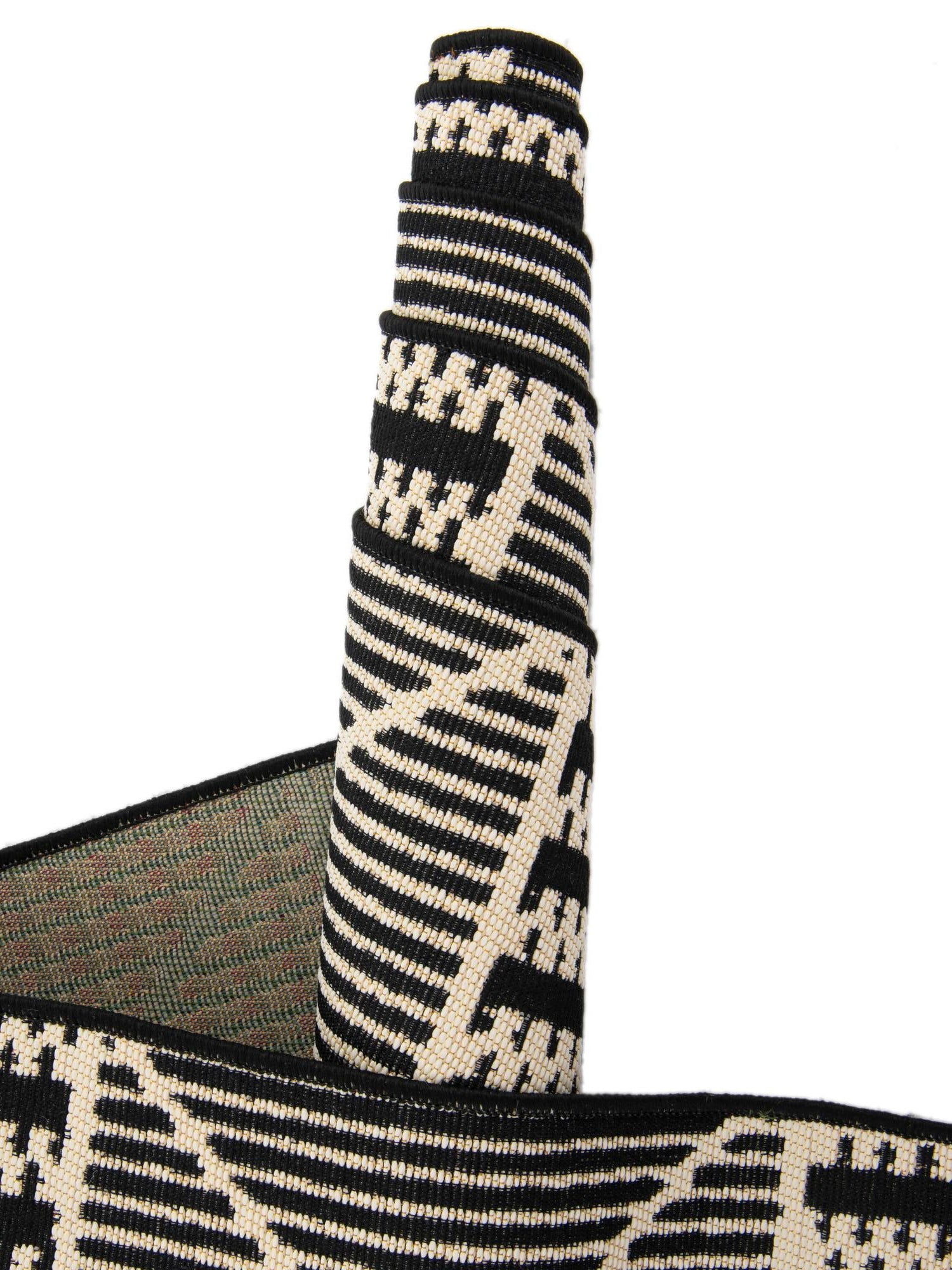 Black 7' 10 x 7' 10 Outdoor Trellis Square Area Rug Weather Resistant for Patio, Deck, Terrace, Balcony, Porch Geometric Design Water Safe Outside Carpet for Sale at Rug Engine