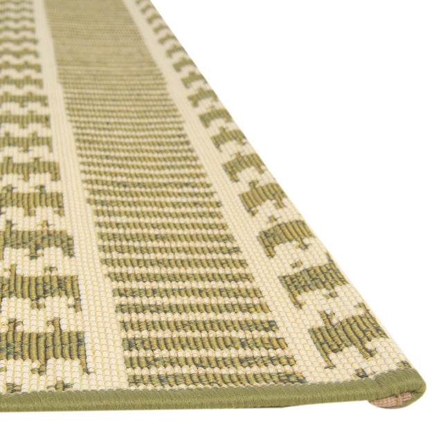 Green 6' x 6' Outdoor Trellis Square Area Rug Weather Resistant for Patio, Deck, Terrace, Balcony, Porch Geometric Design Water Safe Outside Carpet for Sale at Rug Engine