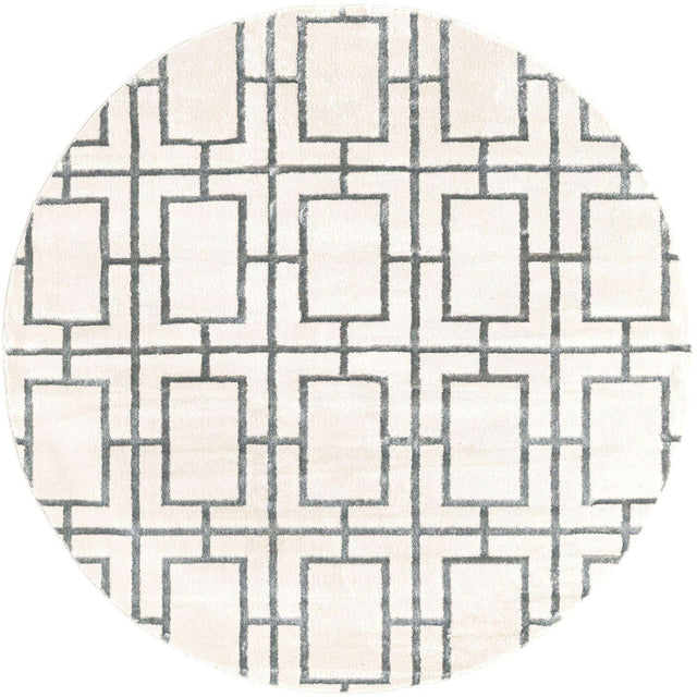 White Silver 5' 3 x 5' 3 Marilyn Monroe Glam Round Area Rug 70% Polypropylene & 30% Polyester Vivid Geometric Modern Carpet for Interior Home Decor for Sale at Rug Engine