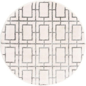 White Silver 3' 1 x 3' 1 Marilyn Monroe Glam Round Area Rug 70% Polypropylene & 30% Polyester Vivid Geometric Modern Carpet for Interior Home Decor for Sale at Rug Engine