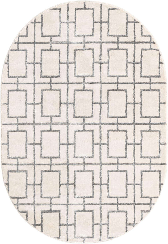 White Silver 4' 1 x 6' 1 Marilyn Monroe Glam Oval Area Rug 70% Polypropylene & 30% Polyester Vivid Geometric Modern Carpet for Interior Home Decor for Sale at Rug Engine