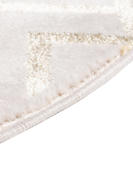 White Gold 7' 10 x 7' 10 Marilyn Monroe Glam Round Area Rug 70% Polypropylene & 30% Polyester Vivid Geometric Modern Carpet for Interior Home Decor for Sale at Rug Engine