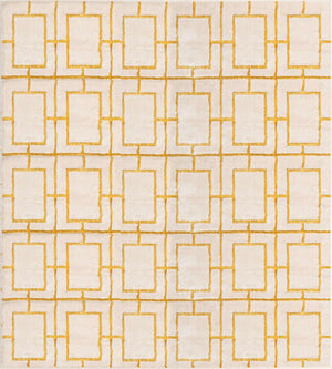 White Gold 7' 10 x 7' 10 Marilyn Monroe Glam Square Area Rug 70% Polypropylene & 30% Polyester Vivid Geometric Modern Carpet for Interior Home Decor for Sale at Rug Engine