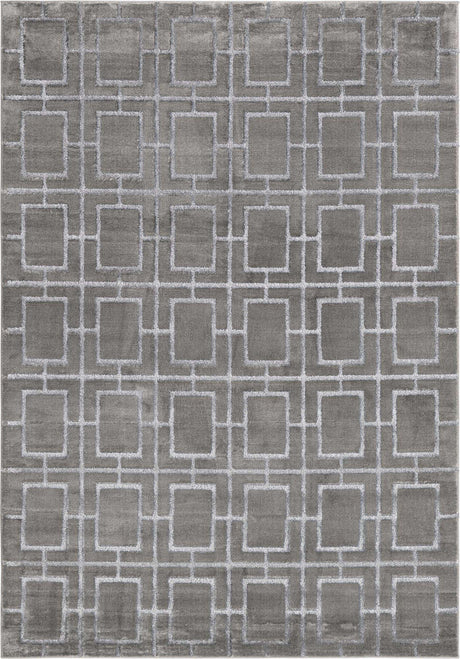 Gray Silver 7' 1 x 10' Marilyn Monroe Glam Rectangle Area Rug 70% Polypropylene & 30% Polyester Vivid Geometric Modern Carpet for Interior Home Decor for Sale at Rug Engine